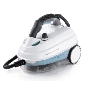 Pulitore a vapore mobile Delux 5 Bar Vano Portaccessori Integrato Cavo 6 m 1500W Bianco Kit accessori incluso