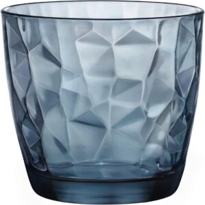 Bormioli Rocco Set da 6 Bicchieri Diamond Acqua cl. 30,5, Ocean blu
